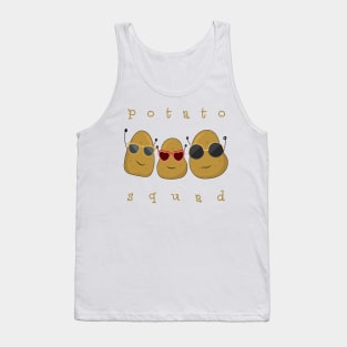 Funny Potato Squad Shirt - Sunglasses Potatoes Friends Tank Top